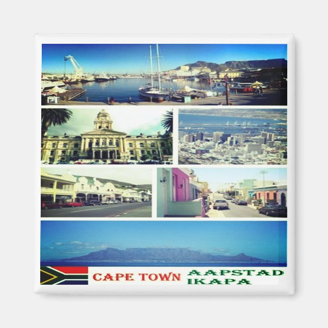 zZA007 CAPE TOWN, MOSAIC, South Afrika, Fridge Magnet (Framsidan)