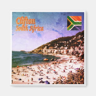 zZA009 CLIFTON, Panorama, South Afrika, Fridge Magnet
