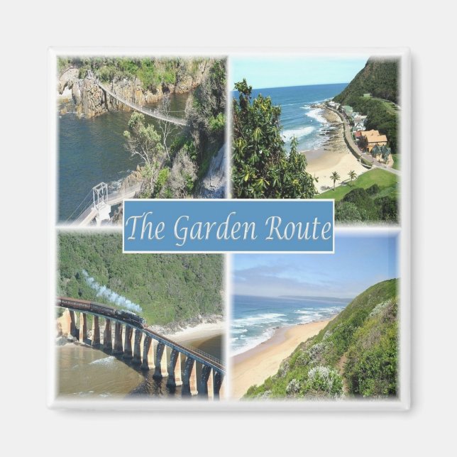 zZA013 SOUTH AFRIKA, Garden Route, Mosaic, Fridge Magnet (Framsidan)
