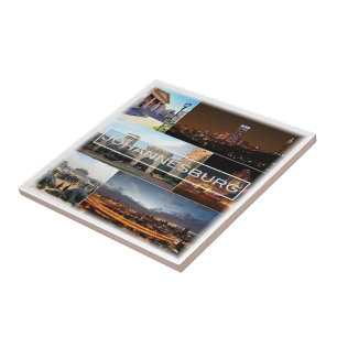 zZA028 JOHANNESBURG, Mosaic, södern, Kakelplatta