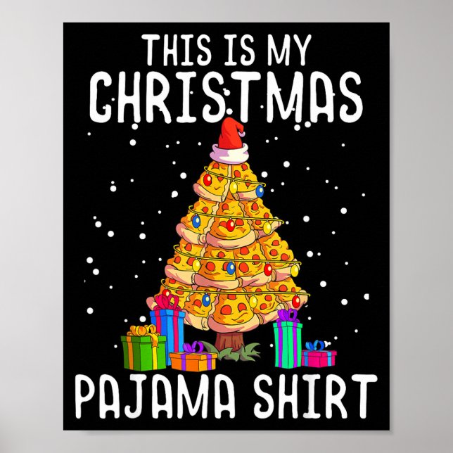 Zza Christmas Tree Shirt Men Kids Zza Lover Gift X Poster (Framsidan)