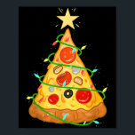 Zza Christmas Tree Zza Lover Gift  Poster<br><div class="desc">Zza Christmas Tree Zza Lover Gift</div>