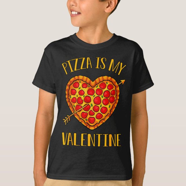 Zza Is My Valentine Funny Valentines Day Boys Gi  T Shirt (Framsida)