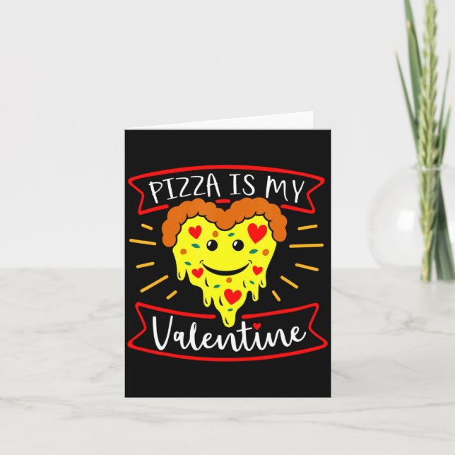 Zza Is My Valentine Funny Valentines Day Quote  Kort (Framsida)