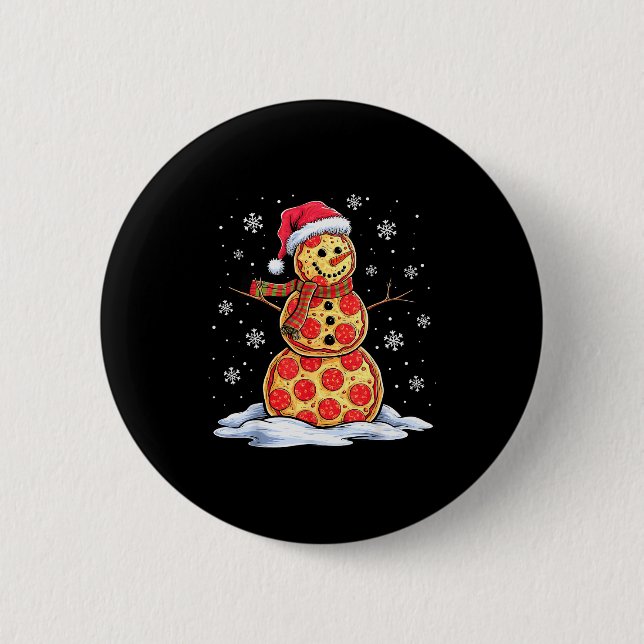 Zza Snowman - Santa Hat - Christmas Zza Party - Fu Knapp (Framsida)
