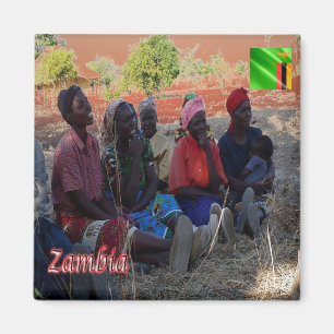 zZM009 ZAMBIA, Zambian Women, Afrika, Fridge Magnet