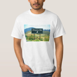 Zzyzx väg t-shirt