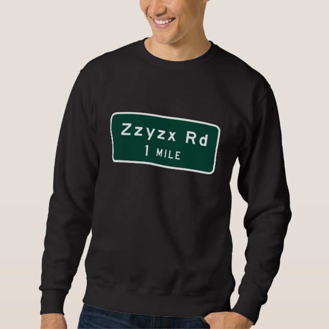 Zzyzx vägmarkör, Kalifornien, US Sweatshirt (Framsida)