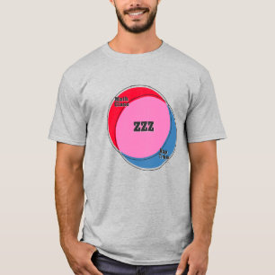 ZZZ Math Class Nap Time venn-diagram T Shirt